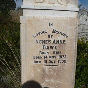 DAWE Agnes Anne nee KERR 1873-1952