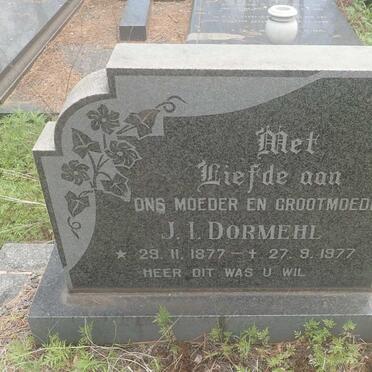 DORMEHL J.I. 1877-1977