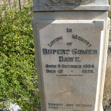 DAWE Rupert Somer 1864-1925