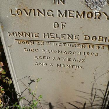 DOBIE Minnie Helene 1843-1883