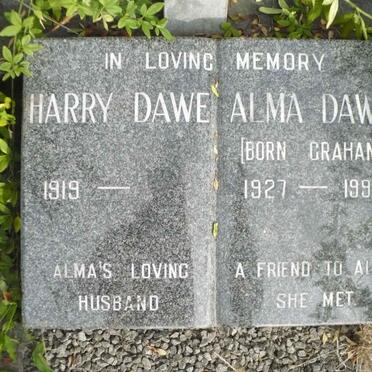 DAWE Harry 1919- &amp; Alma GRAHAM 1927-1993