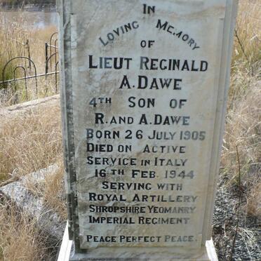 DAWE Reginald A. 1905-1944