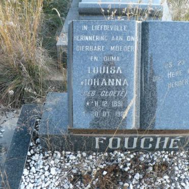 FOUCHE Louisa Johanna nee CLOETE 1891-198?