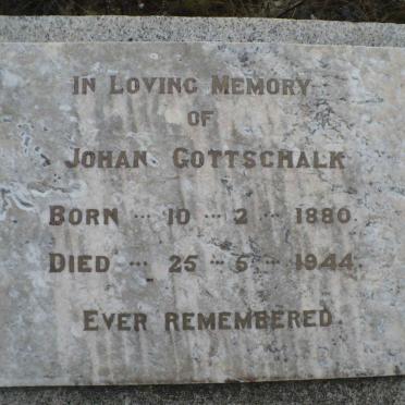 GOTTSCHALK Johan 1880-1944