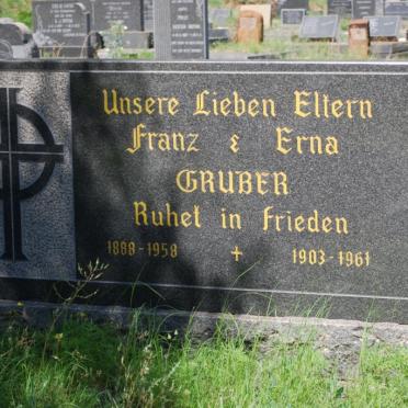 GRUBER Frans 1888-1958 &amp; Erna 1903-1961