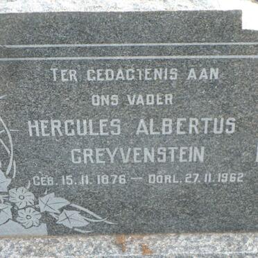 GREYVENSTEIN Hercules Albertus 1876-1962