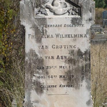 GRUTING Francina Wilhelmina, van nee VAN ASWEGEN 1886-192? :: VAN GRUTING Kinders