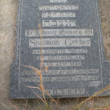 GERBER Solomon -1947