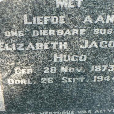 HUGO Elizabeth Jacoba 1873-1944