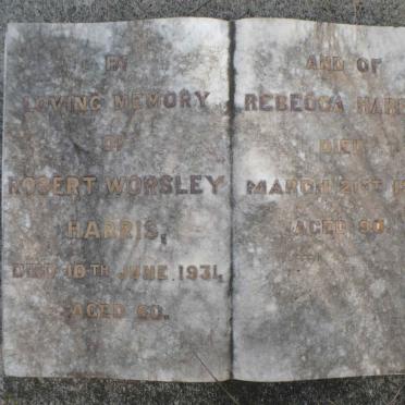 HARRIS Rebecca -1935 :: HARRIS Robert Worsley -1931