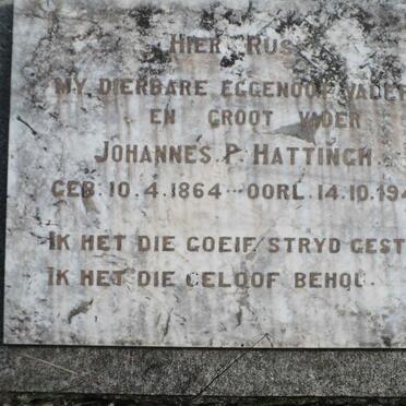 HATTINGH Johannes P. 1864-1942