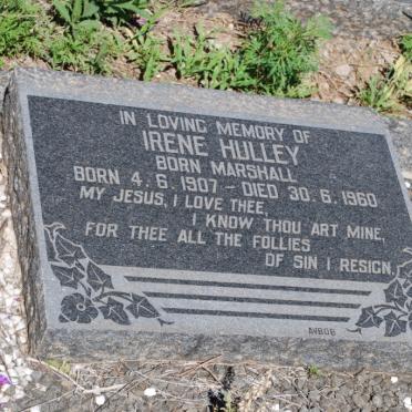 HULLEY Irene nee MARSHALL 1907-1960