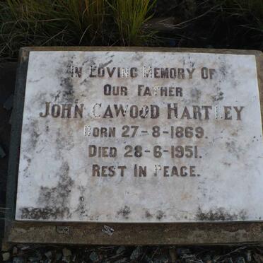 HARTLEY John Cawood 1869-1951