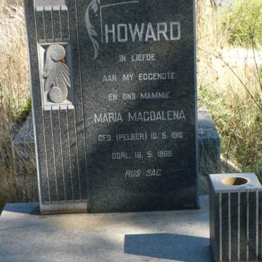 HOWARD Maria Magdalena nee PELSER 1916-1969