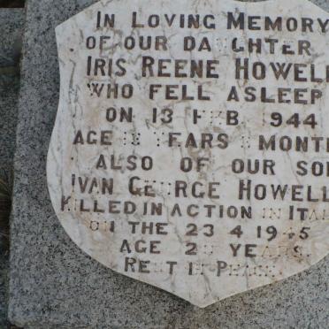 HOWELL Iris Reene -1944 :: HOWELL Ivan George -1945