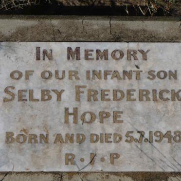 HOPE Selby Frederick 1948-1948