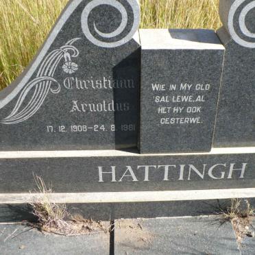 HATTINGH Christiaan Arnoldus 1908-1961