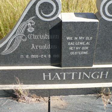 HATTINGH Christiaan Arnoldus 1908-1961