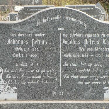 HATTINGH Johannes Petrus 1890-1966 &amp; Jacobus Petrus Lodewikus VAN STRAATEN 1889-1956