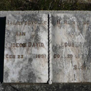 JOUBERT Gideon David 1891-1918
