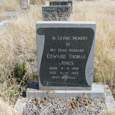 JONES Edward Thomas 1896-1968