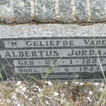 JORDAAN Albertus 1887-1943