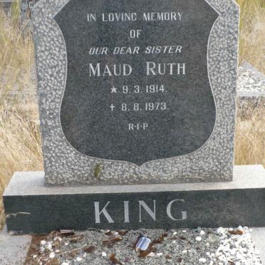 KING Maud Ruth 1914-1973