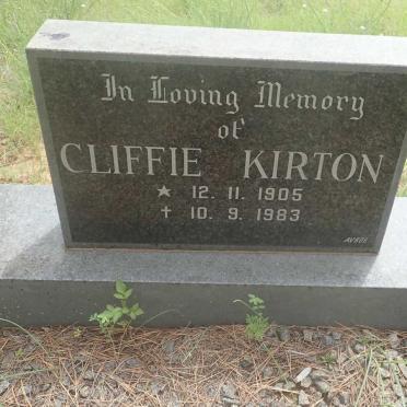 KIRTON Cliffie 1905-1983