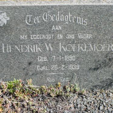 KOEKEMOER Hendrik W. 1890-1939