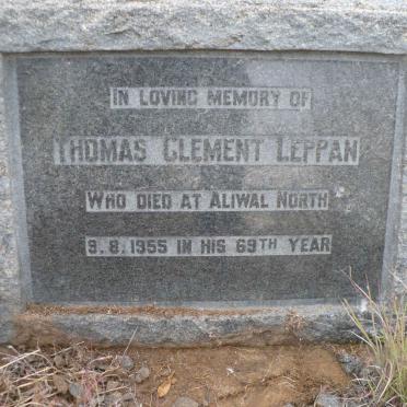 LEPPAN Thomas Clement -1955