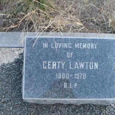 LAWTON Gerty 1900-1978