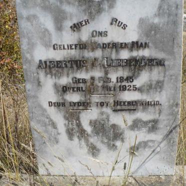 LIEBENBERG Albertus J. 1845-1925