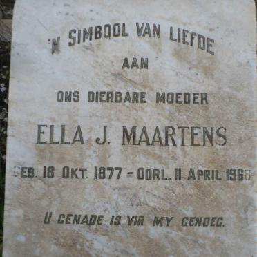 MAARTENS Ella J. 1877-1968