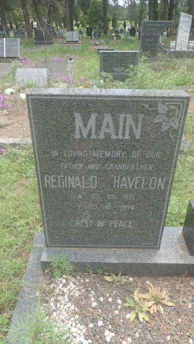 MAIN Reginald Havelon 1921-1994
