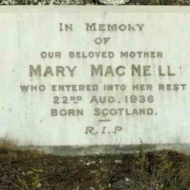 MACNEILL Mary  -1936