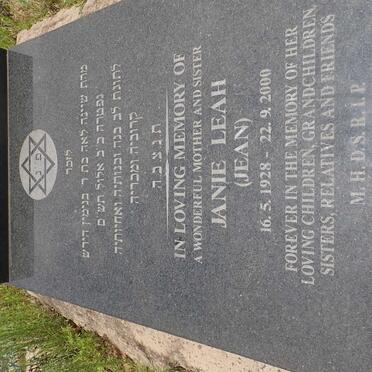 MELTZ Janie Leah 1928-2000