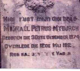 MYBURGH Michael Petrus 1874-1928