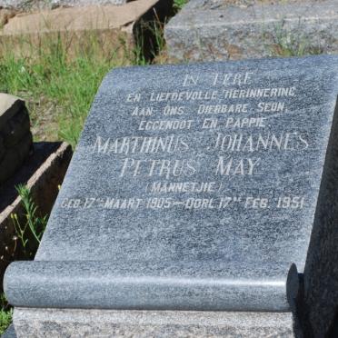 MAY Marthinus Johannes Petrus 1905-1951