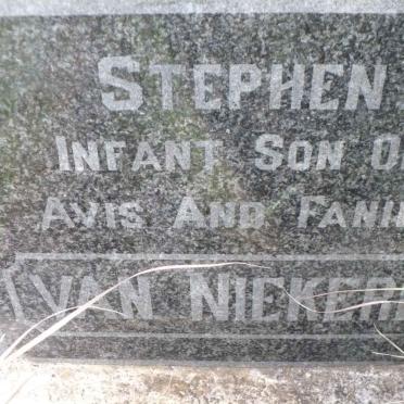 NIEKERK Stephen, van
