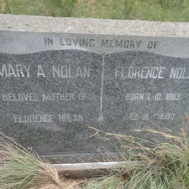 NOLAN Mary A. :: NOLAN Florence 1883-1960