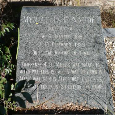 NAUDE Myrtle D.E. nee BOTHA 1895-1989