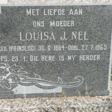 NEL Louisa J. nee PRINSLOO 1884-1965