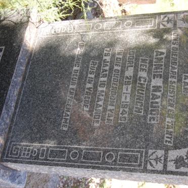 NAUDE Annie nee CHURCH -1940
