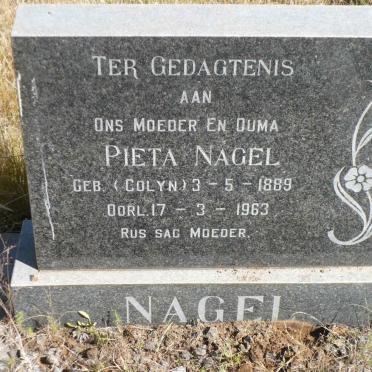 NAGEL Pieta nee COLYN 1889-1963