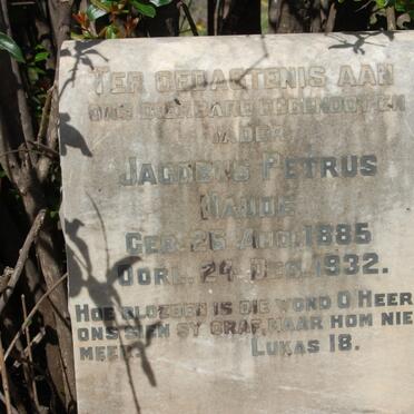 NAUDE Jacobus Petrus 1885-1932