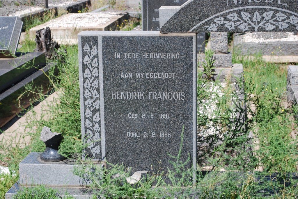 NAUDE Hendrik Francois 1891-1966