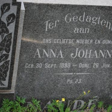 NAUDE Daniel Cornelius 1892-1949 &amp; Anna Johanna 1899-1979