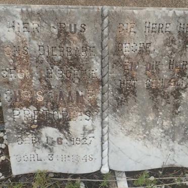 PRETORUIS Christiaan R. 1927-1948