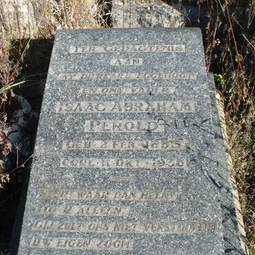 PEROLD Isaac Abraham 188?-1938