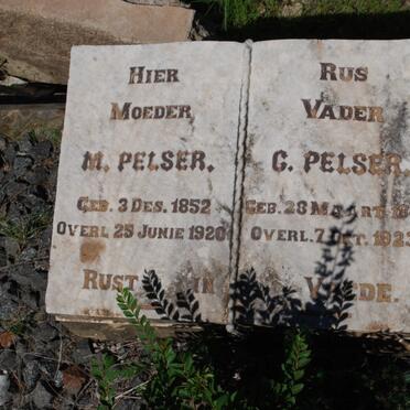 PELSER C. 1844-1923 &amp; M. PELSER 1852-1920
